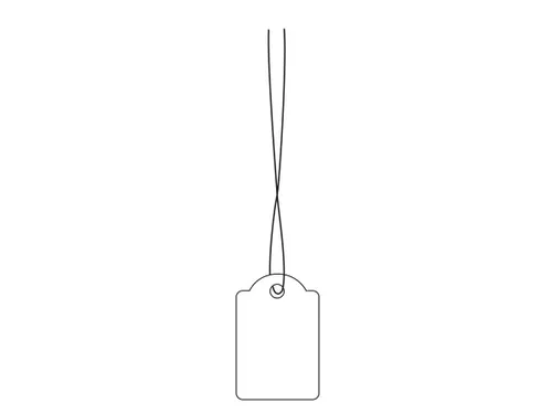 Herma 6903 Hanglabel 18x28mm Wit karton met Rood draad 1000 stuks