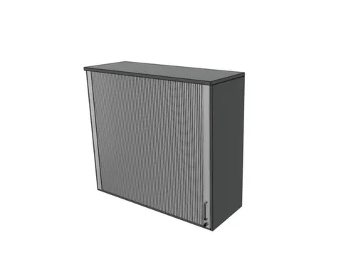 opzetkast,v. roldeurkast,HxBxD 1070x1200x445mm,roldeur,MS-donkergrijs