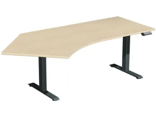 Elektrisch in hgte vst. hoekbureau,HxBxD 630-1280x2166x1130mm - 1