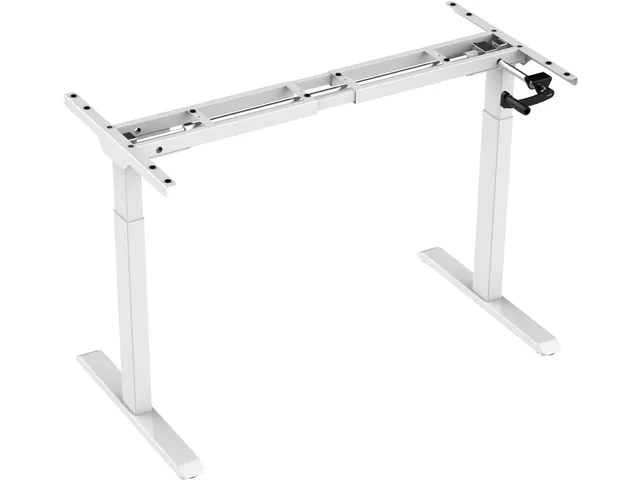 Verstelbaar Zit-Sta Bureau Frame Slinger Wit 180 cm