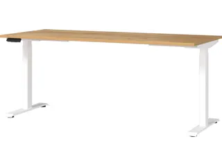 Elektrisch ihv bureau,HxBxD 720-1200x1800x800mm,blad Navarra-eiken - 1