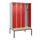 locker met bank,voor scheiding van kleding,HxBxD 2120x1200x815mm,4vak