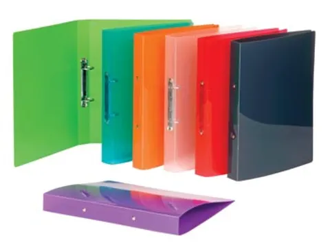 Viquel Ringmap A4 Propyglass 2 rings O-mech 30mm Pp 35mm Assorti Glans