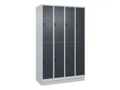 dubbeldekse locker,HxBxD 1950x1200x500mm,4x2vak.,vak B 300mm