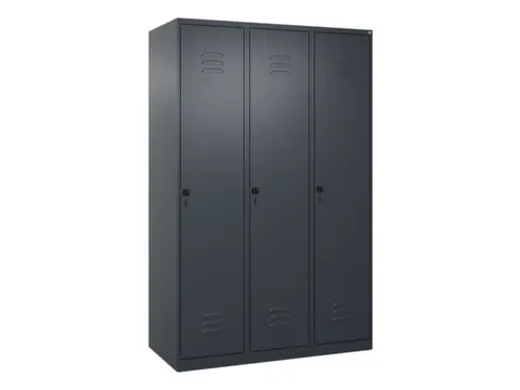 locker,HxBxD 1850x1200x500mm,3vak,vak B 400mm,draaigrendel
