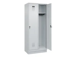 locker,HxBxD 1950x800x500mm,2vak,vak B 400mm,draaigrendel,sokkel - 2