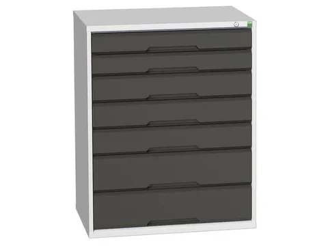 ladekast HxBxD 1000x800x550mm 7laden romp RAL7035 front RAL7016