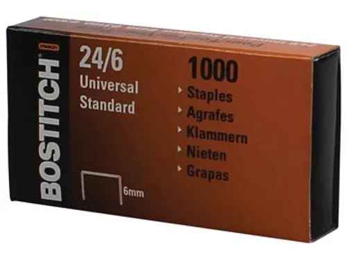 Bostitch Nietjes 24-6-1 Mgal, 6 mm Verzinkt