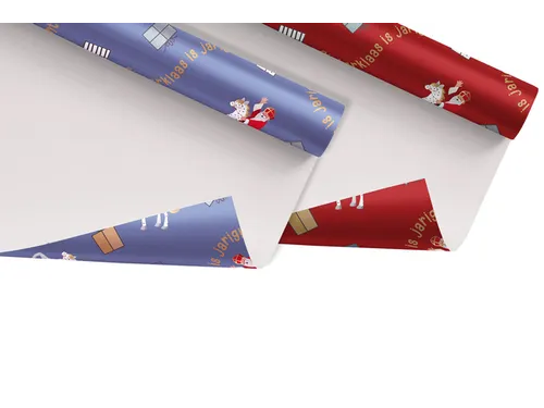 Haza Inpakpapier Sint en Co 200x70cm assorti