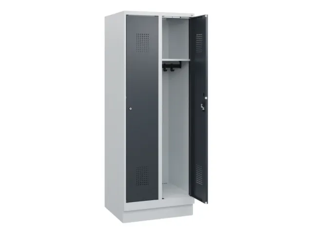 schoollocker,HxBxD 1630x600x500mm,2vak,vak B 300mm,cil.-slot,sokkel