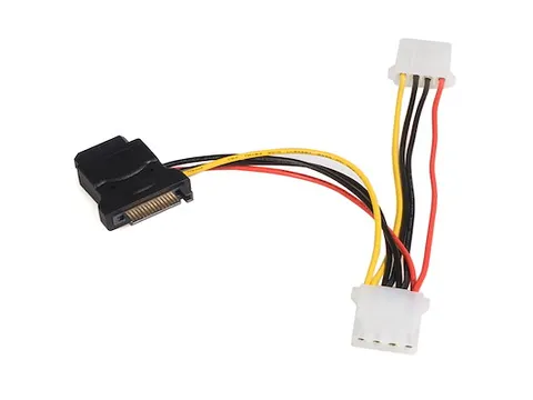 SATA naar LP4 Verloopkabel Voeding met 2 extra LP4