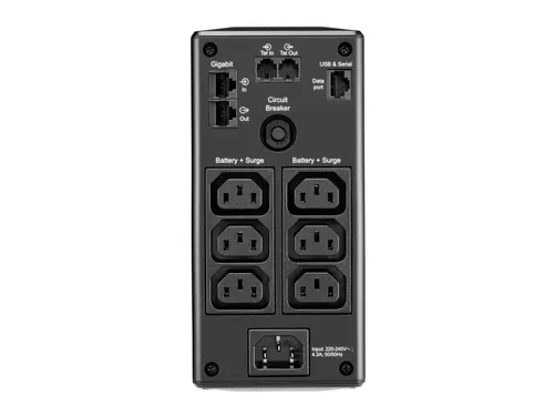 APC Back-UPS PRO BR900MI - Noodstroomvoeding, 6x C13 uitgang, USB, 900