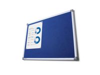 Prikbord 100x150cm Vilt Blauw