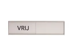 Design Schuifbord Aluminium Vrij Bezet Wit 100x25mm