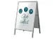 Chevalet de trottoir Nobo Essence A1 angle biseauté
