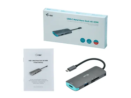Usb-c Metal Nano Dockingstation 4k Hdmi + Stroomvoorziening 60 W