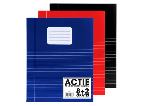 Schrift SOHO Basic A5 lijn 80 pagina's 8+2 gratis assorti