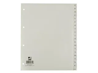 Tabbladen Set A-Z PP A4 4-Gaats 20 Tabs Grijs - 1