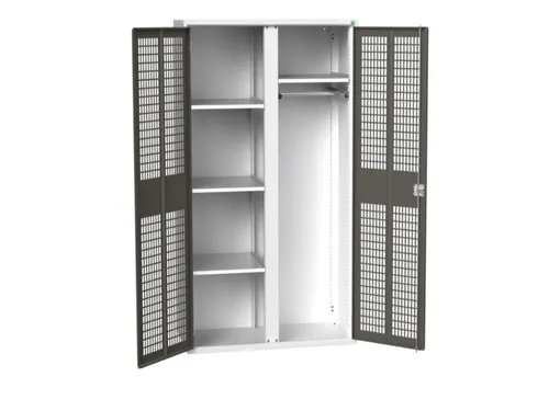 universele kast,HxBxD 2000x1050x550mm,4xStalen bodem,scheidingswand