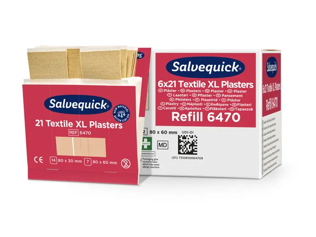 Pansement Salvequick Textile Maxi 21 pièces