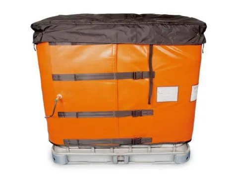 verwarmingsmantel,v. IBC inhoud 1000l,buiten glasvezel/silicone,oranje