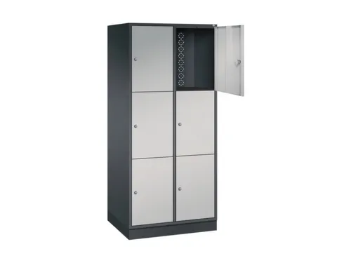 grootvolume-lockersysteem,HxBxD 1950x820x600mm,2x3vakken,cil.-slot
