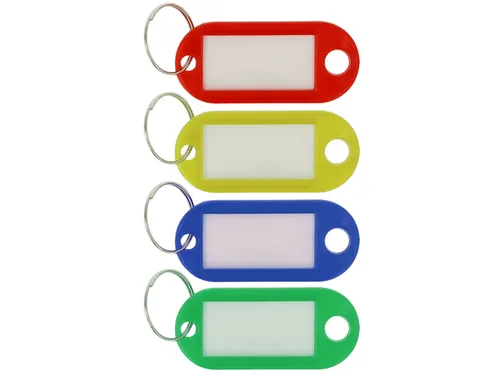 Sleutelhanger Westcott ass. 4st. in plastic box. Met verwisselbaar eti