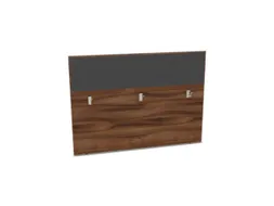 baliepaneel bureau aanbouw achter NP-tiepolo nut antraciet 1600mm