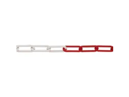 afzetketting,v. afzetpaal met ketting,Ø 6mm,L 50m,PE,rood/wit