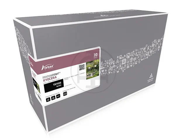 AS10106 Astar Kyocera TK1125 FS toner zwart rebuilt 2100pagina's chip