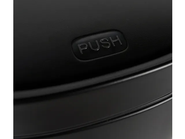Afvalbak Desq Touch 50 liter RVS zwart