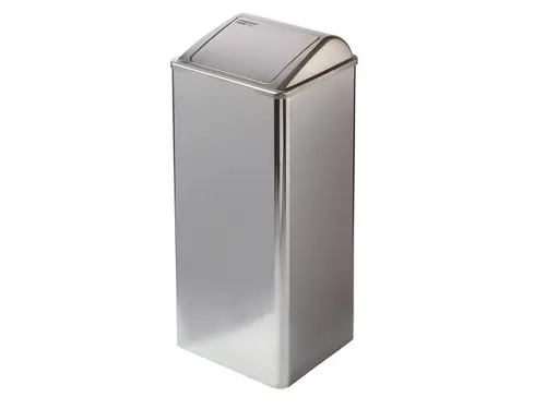 Afvalbak RVS Hoogglans 80 Liter Met Push Klep