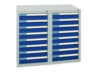 ladekast,HxBxD 900x1000x500mm,16lade(n),centr. vergrendeling - 1