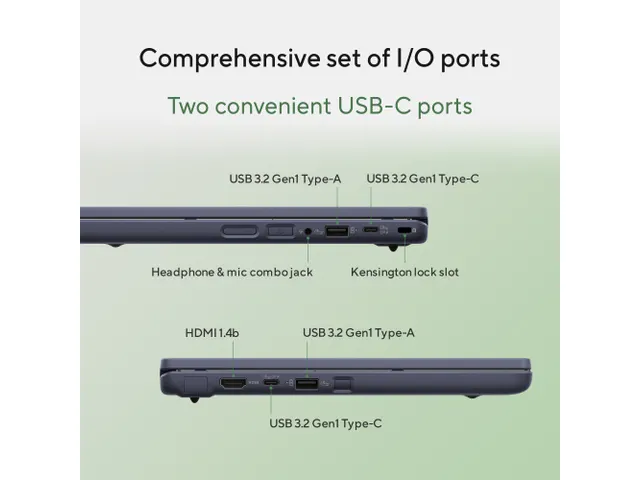 ASUS Chromebook CR11 CR1104CTA-NS0297 Intel N N150 Laptop 11.6 Inch