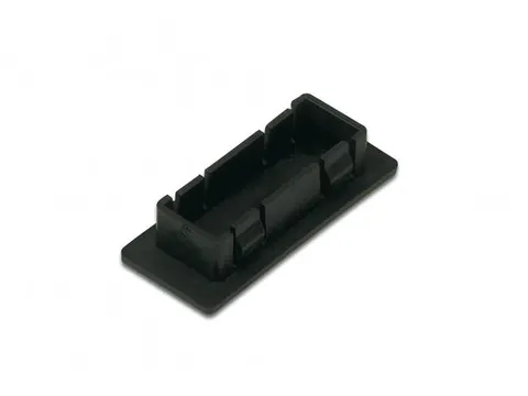 Blinde pluggen voor SC Duplex verpakking van 100 stuks Kunststof Zwart