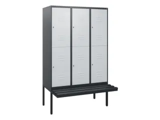 Dubbeldekse dekenkist,HxBxD 1950x1200x815mm,3x2vak.,vak B 400mm - 1