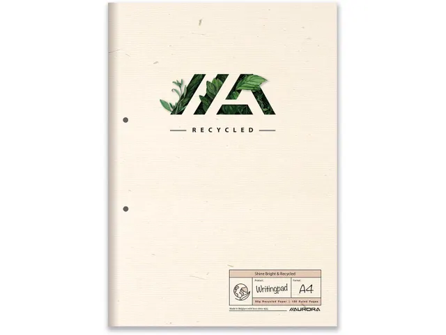 Shine Bright & Recycled cursusblok A4 gelijnd