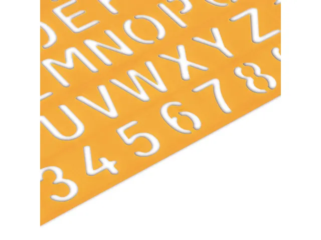 Sjabloon Standardgraph letters en cijfers 30mm