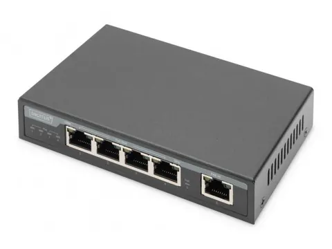 4-poorts Gigabit 4PPoE-extender 802.3at 60W