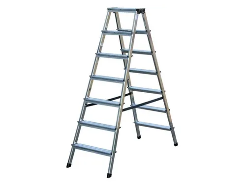 Lichte Universele Trapladder Tweezijdig L 1 64m H 1 29m 2x7treden