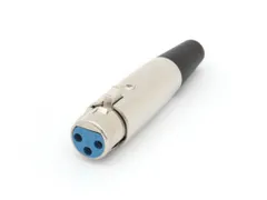 Vrouwelijke 3p Xlr Plug Vernikkeld