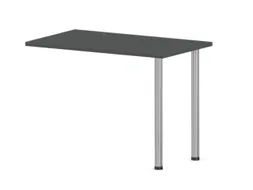 aanbouwtafel,i.h.v.,HxBxD 720-840x1000x600mm,MS-donkergrijs