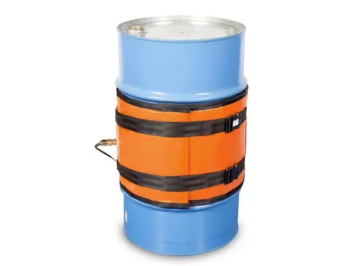 Verwarmingsmantel,V. 120L Vat,Buiten Glasvezel/Silicone,Oranje