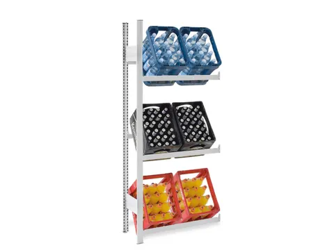 krattenstelling aanbouwveld HxBxD 1750x760x335mm Lichtgrijs