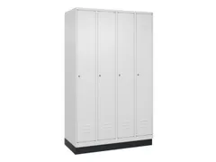 locker,HxBxD 1950x1200x500mm,4vak,vak B 300mm,cil.-slot,sokkel