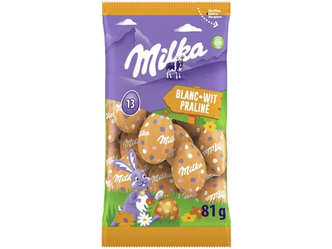 oeufs de Pâques, 81 g, blanc praline