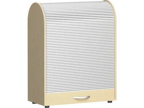 roldeurkast met verticale deur,HxBxD 1030x800x400mm,2xhouten vloer