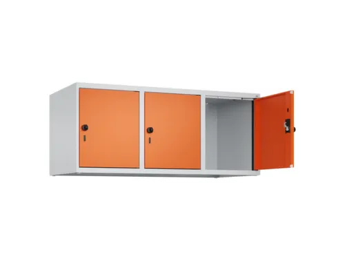 opzetkast,v. locker,3vak.,vak B 400mm,HxBxD 500x1200x500mm