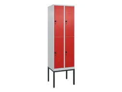 dubbeldekse locker,HxBxD 2120x600x500mm,2x2vak.,vak B 300mm