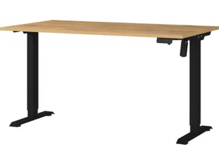 Elektrisch ihv bureau,HxBxD 710-1190x1400x800mm,blad Grandson-eiken - 1